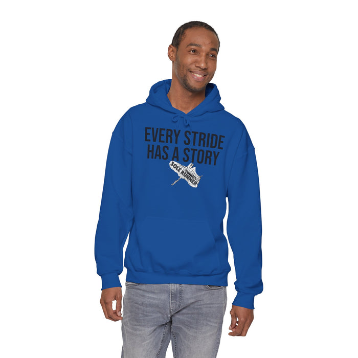 Every Stride Has A Story: Unisex Heavy Blend™ Hooded Sweatshirt