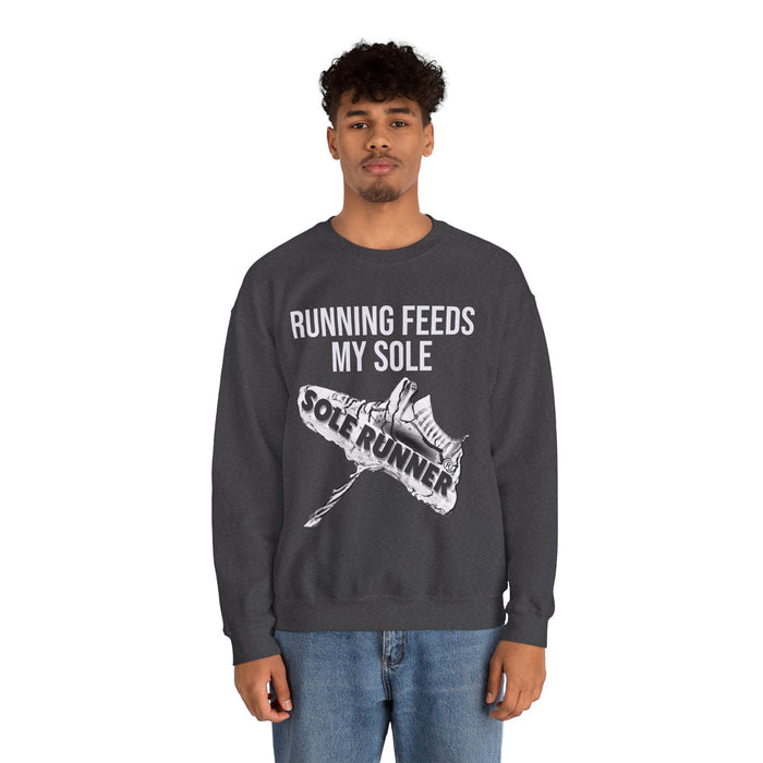 Running Feeds My Sole: Unisex Heavy Blend™ Crewneck Sweatshirt