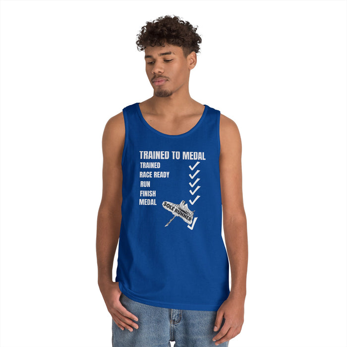 Trained To Medal: Unisex Heavy Cotton Tank Top