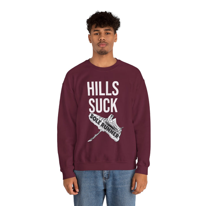 Hills Suck: Unisex Heavy Blend™ Crewneck Sweatshirt