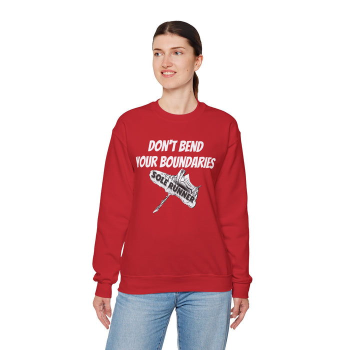 Don't Bend Your Boundaries: Unisex Heavy Blend™ Crewneck Sweatshirt