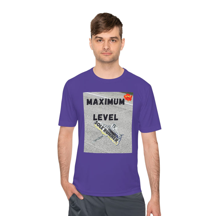 Maximum Level-Whimsical Moisture Wicking Unisex T-Shirt For Runners