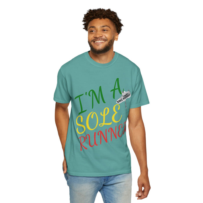 I'm Sole Runner®-Rasta Colors: Unisex Garment-Dyed T-shirt