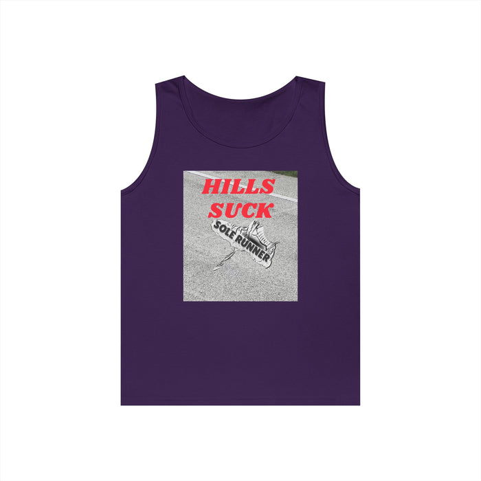 Hills Suck: Unisex Heavy Cotton Tank Top