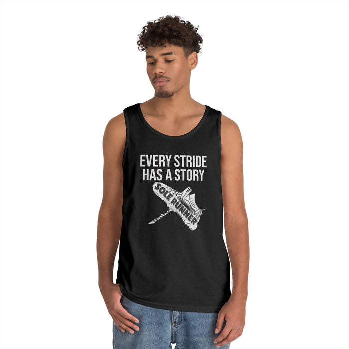 Every Stride Has A Story: Unisex Heavy Cotton Tank Top