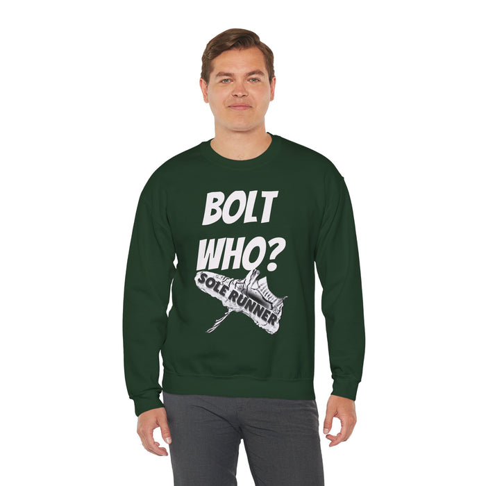 Bolt Who?: Unisex Heavy Blend™ Crewneck Sweatshirt