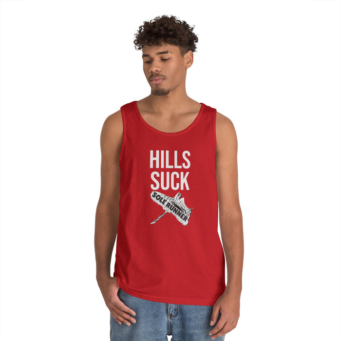 Hills Suck: Unisex Heavy Cotton Tank Top