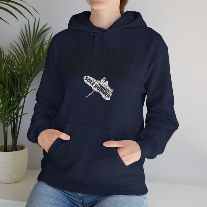 Every Stride Has A Story: Unisex Heavy Blend™ Hooded Sweatshirt