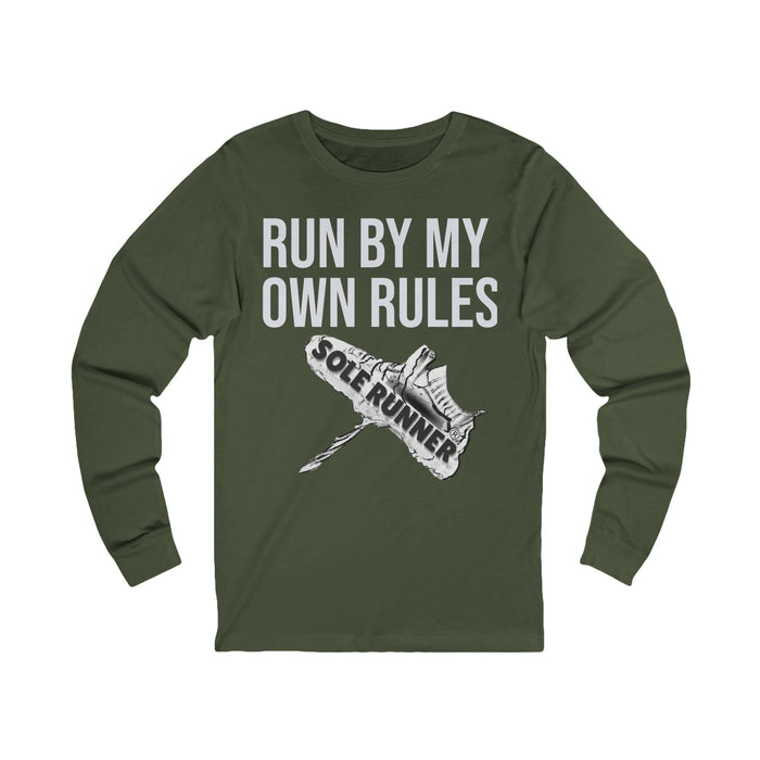 Run By My Own Rules: Unisex Jersey Long Sleeve Tee