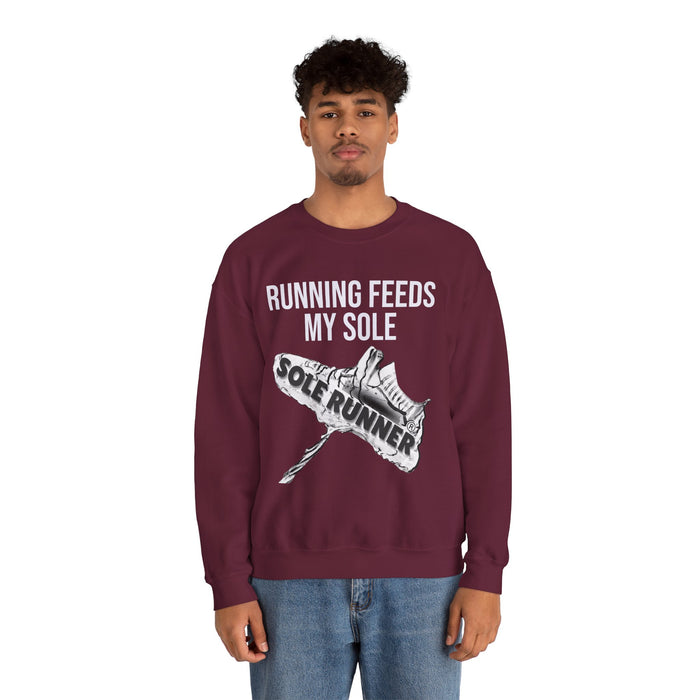 Running Feeds My Sole: Unisex Heavy Blend™ Crewneck Sweatshirt
