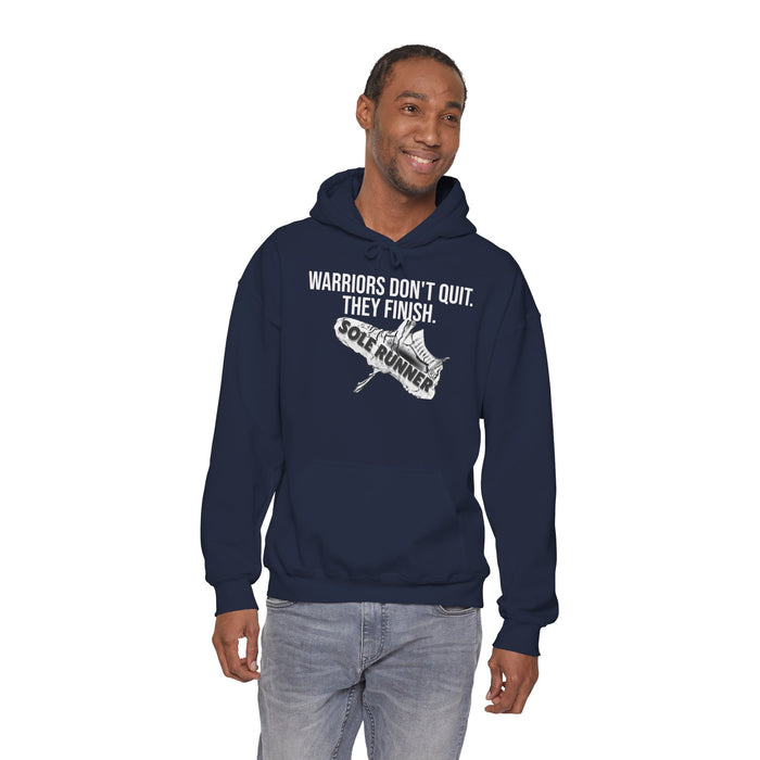 Warriors Don't Quit. They Finish.: Unisex Heavy Blend™ Hooded Sweatshirt