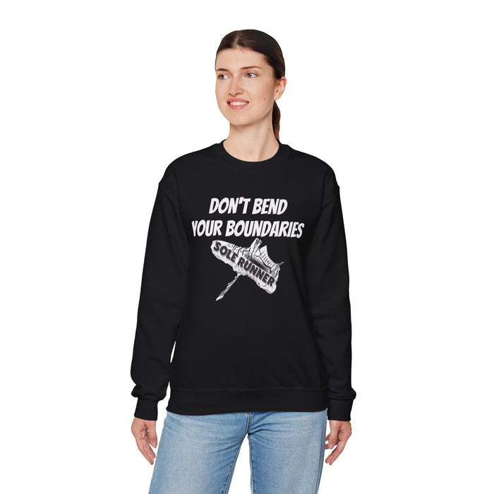 Don't Bend Your Boundaries: Unisex Heavy Blend™ Crewneck Sweatshirt