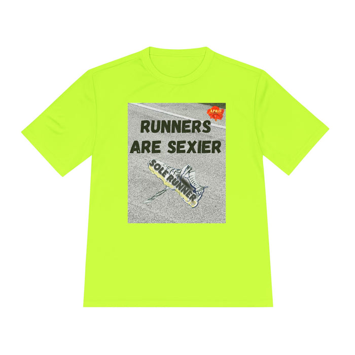 Runners Are Sexier-Whimsical Moisture Wicking Unisex T-Shirt For Runners