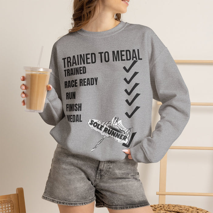 Trained To Medal: Unisex Heavy Blend™ Crewneck Sweatshirt