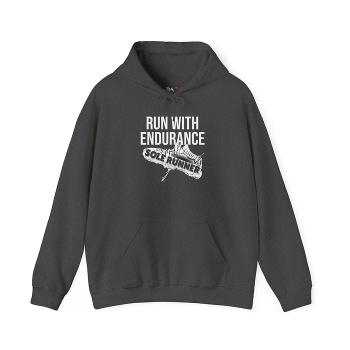 Run With Endurance: Unisex Heavy Blend™ Hooded Sweatshirt
