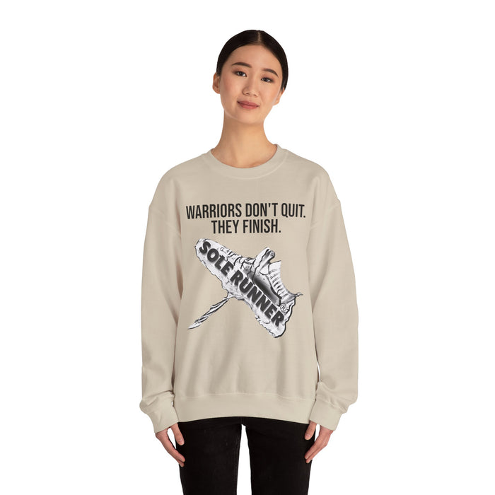 Warriors Don't Quit. They Finish.: Unisex Heavy Blend™ Crewneck Sweatshirt