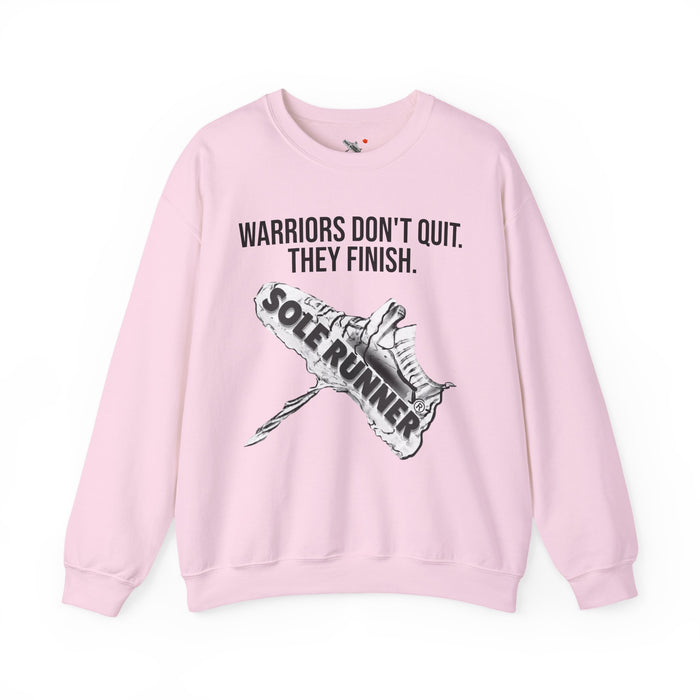 Warriors Don't Quit. They Finish.: Unisex Heavy Blend™ Crewneck Sweatshirt