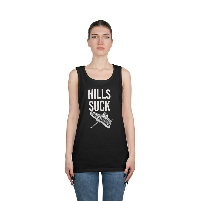 Hills Suck: Unisex Heavy Cotton Tank Top