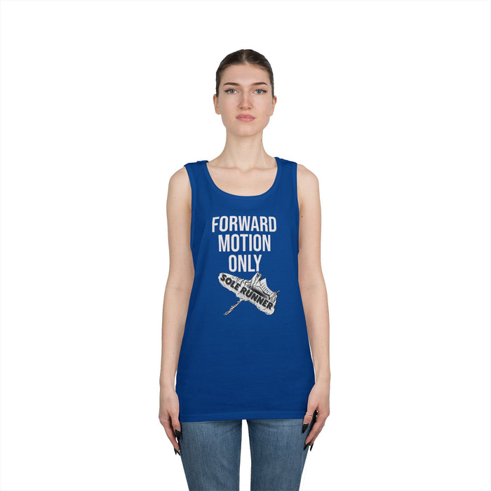 Forward Motion Only: Unisex Heavy Cotton Tank Top