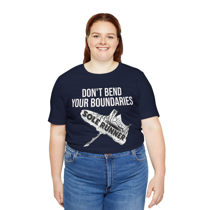 Don't Bend Your Boundaries: Unisex Jersey Short Sleeve Tee