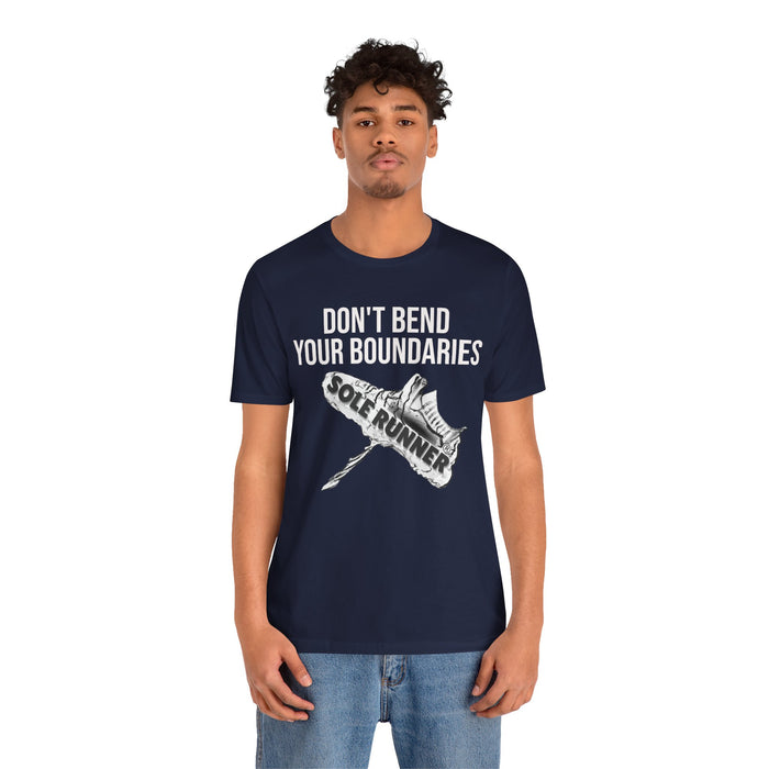 Don't Bend Your Boundaries: Unisex Jersey Short Sleeve Tee