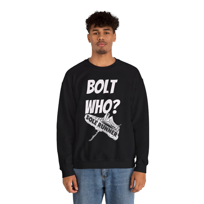 Bolt Who?: Unisex Heavy Blend™ Crewneck Sweatshirt