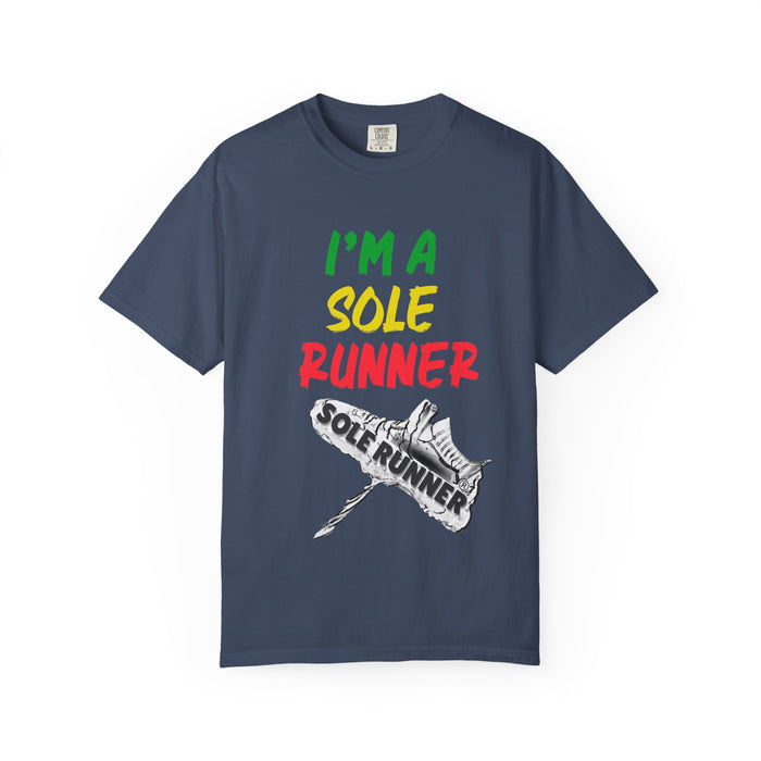 I'm A Sole Runner®-Rasta Colors: Unisex Garment-Dyed T-shirt