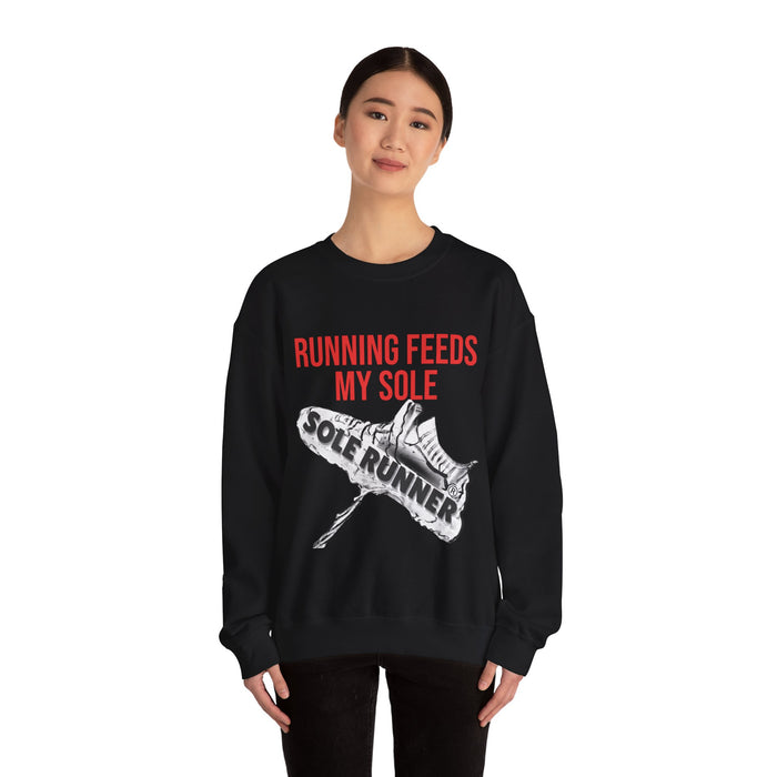 Running Feeds My Sole: Unisex Heavy Blend™ Crewneck Sweatshirt