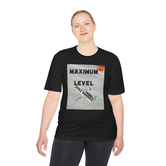 Maximum Level-Whimsical Moisture Wicking Unisex T-Shirt For Runners