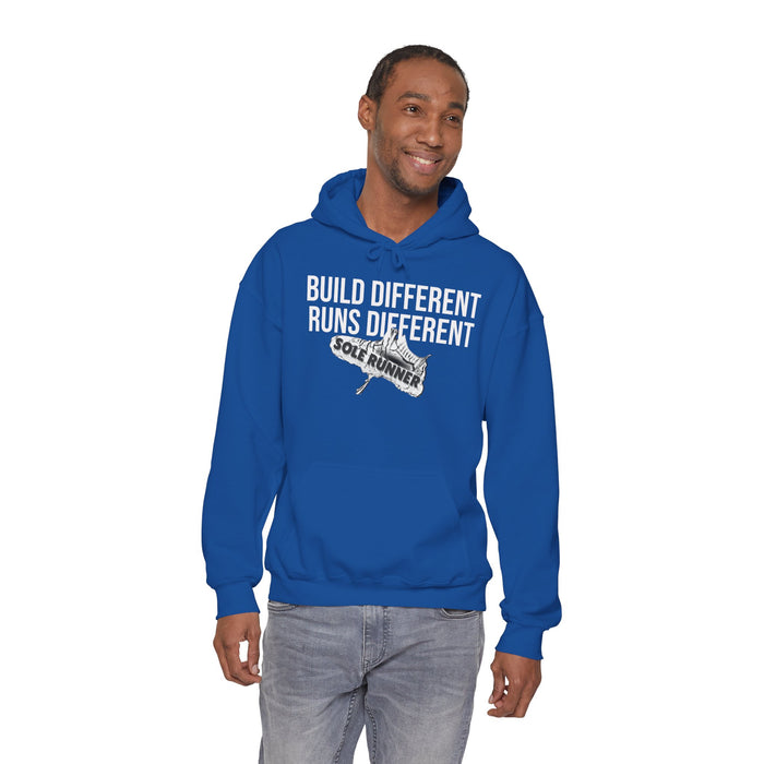 Built Different. Runs Different: Unisex Heavy Blend™ Hooded Sweatshirt