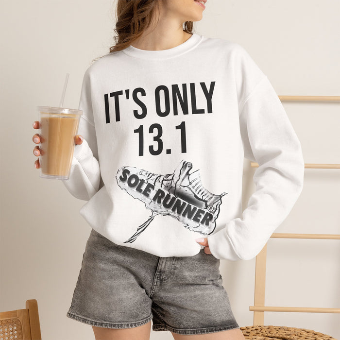 It's Only 13.1: Unisex Heavy Blend™ Crewneck Sweatshirt