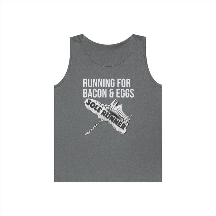 Running For Bacon & Eggs: Unisex Heavy Cotton Tank Top
