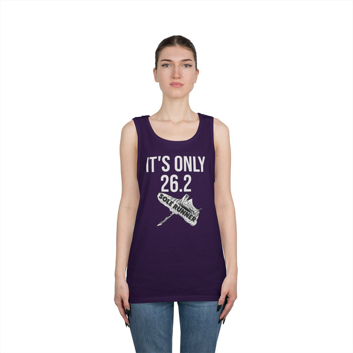 It's Only 26.2: Unisex Heavy Cotton Tank Top