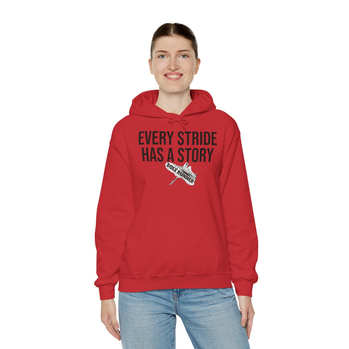 Every Stride Has A Story: Unisex Heavy Blend™ Hooded Sweatshirt