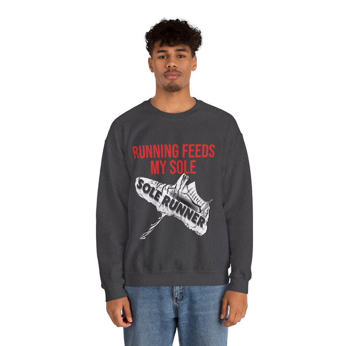 Running Feeds My Sole: Unisex Heavy Blend™ Crewneck Sweatshirt