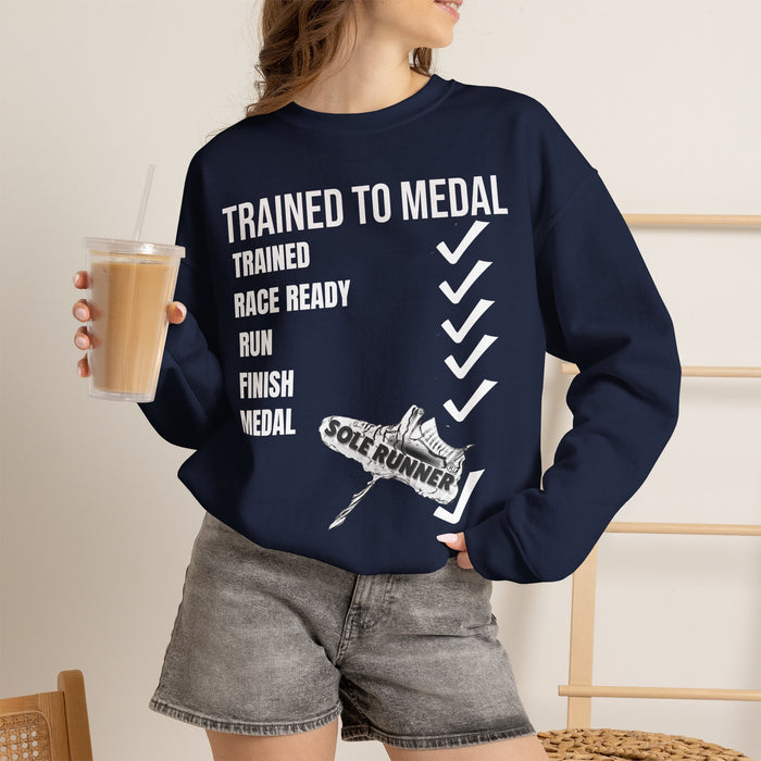 Trained To Medal: Unisex Heavy Blend™ Crewneck Sweatshirt