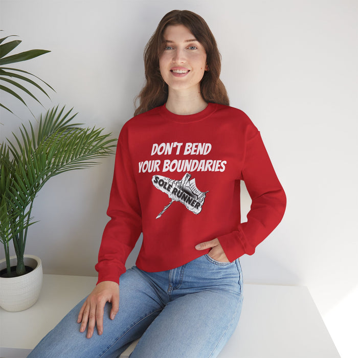 Don't Bend Your Boundaries: Unisex Heavy Blend™ Crewneck Sweatshirt