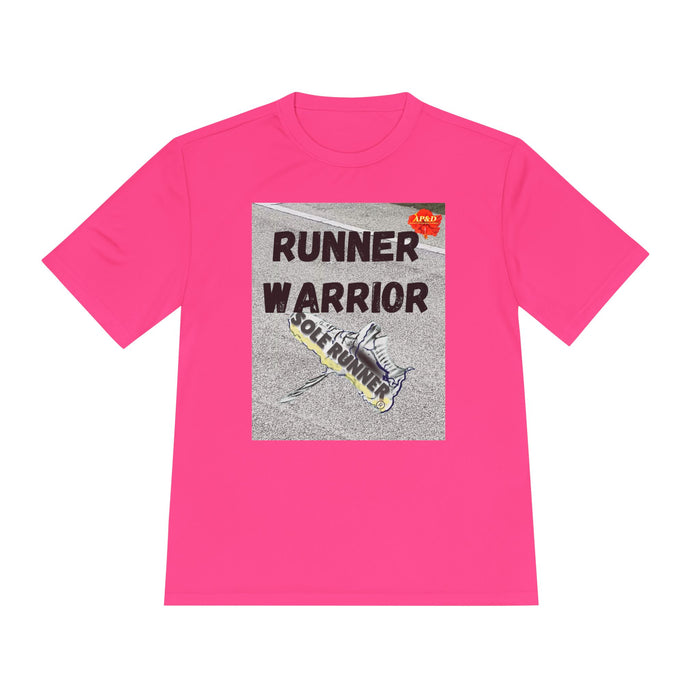 Runner Warrior-Whimsical Moisture Wicking Unisex T-Shirt For Runners