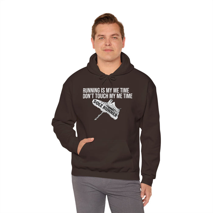 Running Is My Me Time. Don't Touch My Me Time: Unisex Heavy Blend™ Hooded Sweatshirt