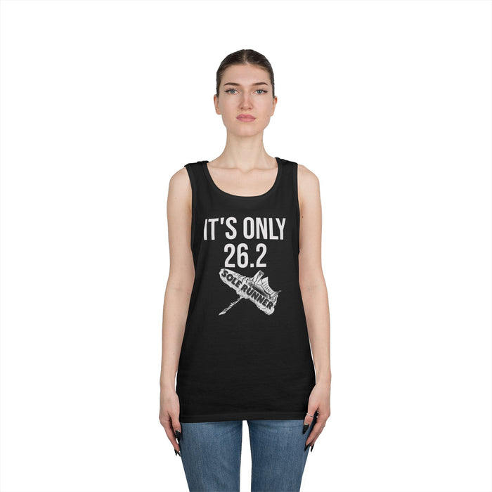 It's Only 26.2: Unisex Heavy Cotton Tank Top