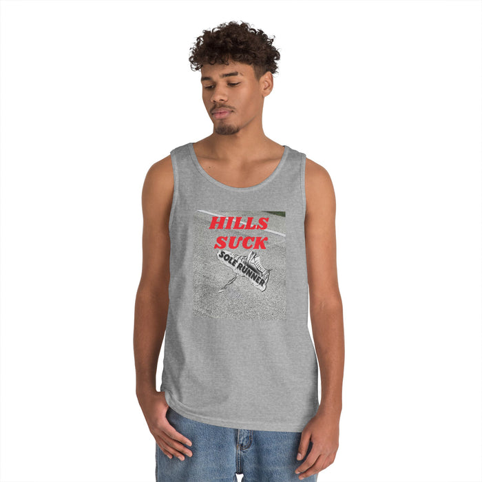 Hills Suck: Unisex Heavy Cotton Tank Top