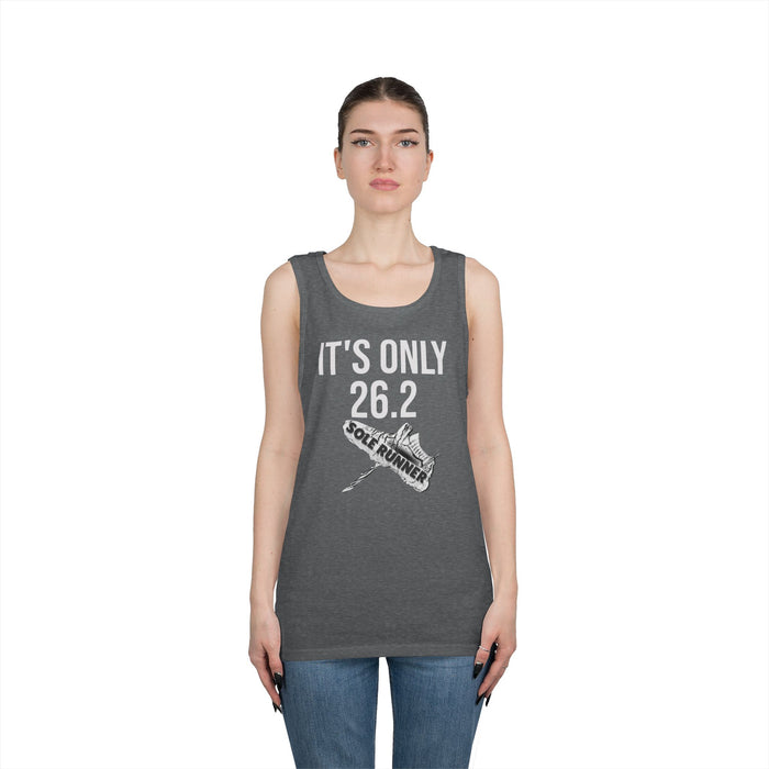 It's Only 26.2: Unisex Heavy Cotton Tank Top