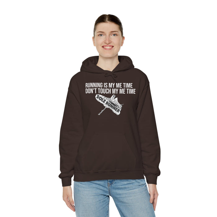 Running Is My Me Time. Don't Touch My Me Time: Unisex Heavy Blend™ Hooded Sweatshirt