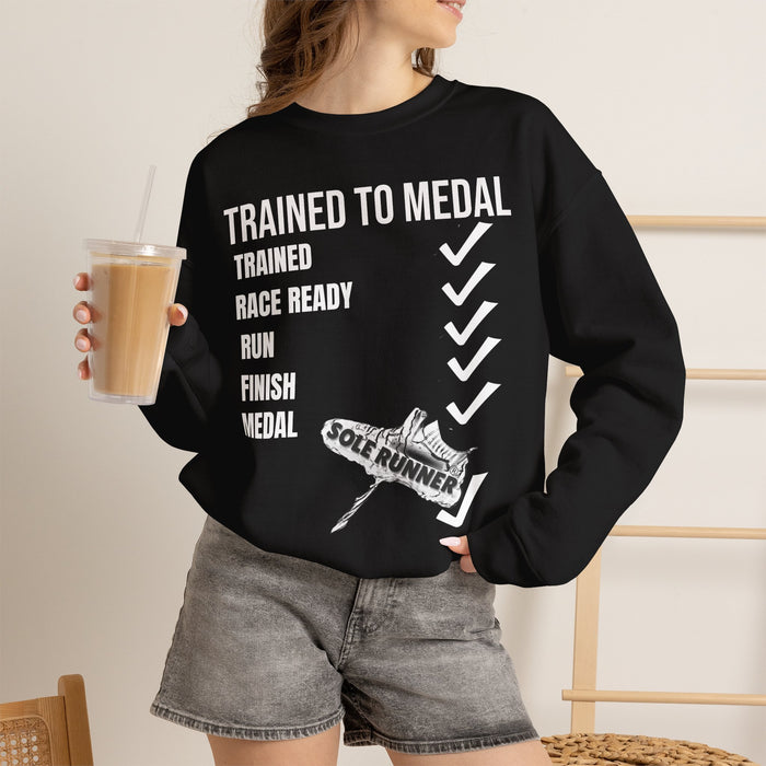 Trained To Medal: Unisex Heavy Blend™ Crewneck Sweatshirt