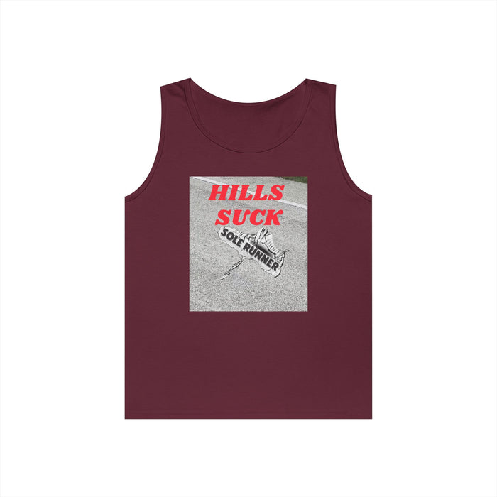 Hills Suck: Unisex Heavy Cotton Tank Top