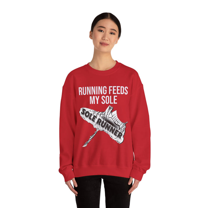 Running Feeds My Sole: Unisex Heavy Blend™ Crewneck Sweatshirt