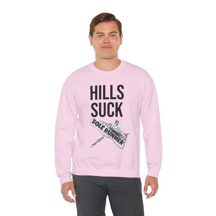 Hills Suck: Unisex Heavy Blend™ Crewneck Sweatshirt