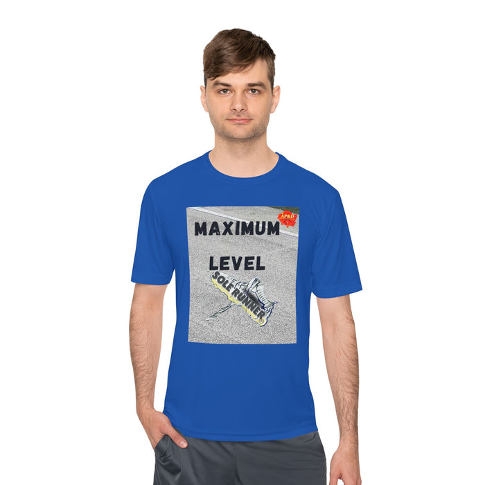 Maximum Level-Whimsical Moisture Wicking Unisex T-Shirt For Runners