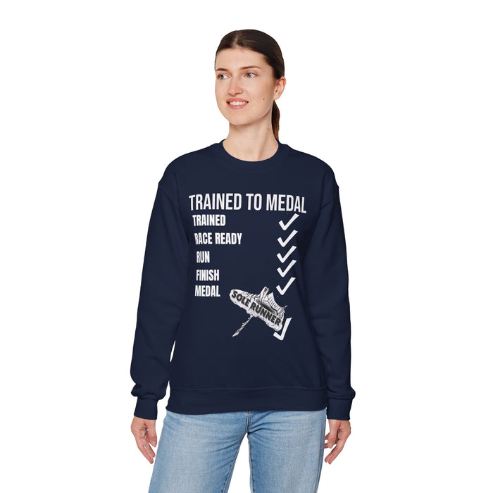 Trained To Medal: Unisex Heavy Blend™ Crewneck Sweatshirt