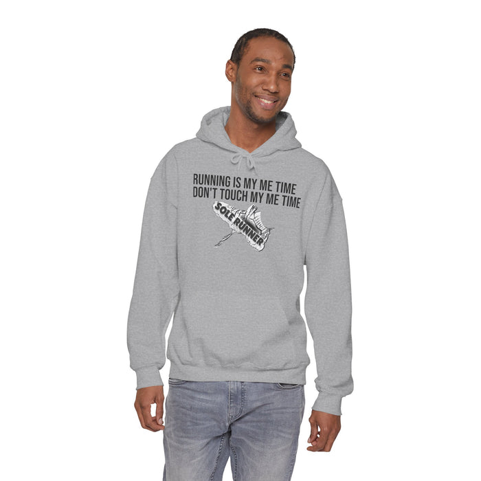 Running Is My Me Time. Don't Touch My Me Time: Unisex Heavy Blend™ Hooded Sweatshirt
